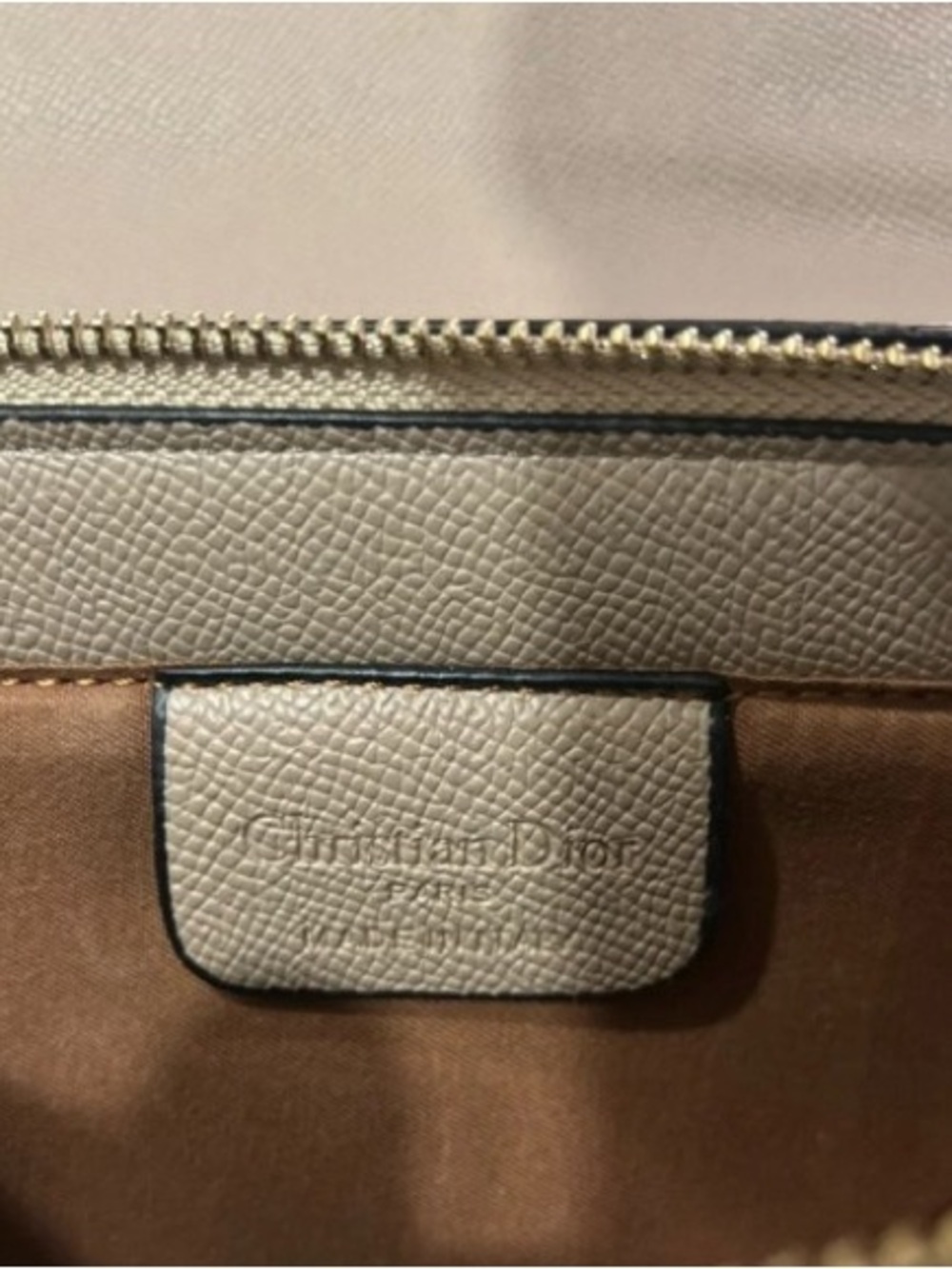 *NWOT* Dior Taupe Saddle Shoulder Bag with matching Logo Strap - Picture 10 of 11